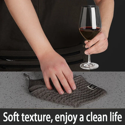 1/2/4pc Cleaning Towel Coffee Bar Barista Super Absorbent Microfiber Cleaning Cloth for Kitchen Home Coffee Machine Cleaner MB01