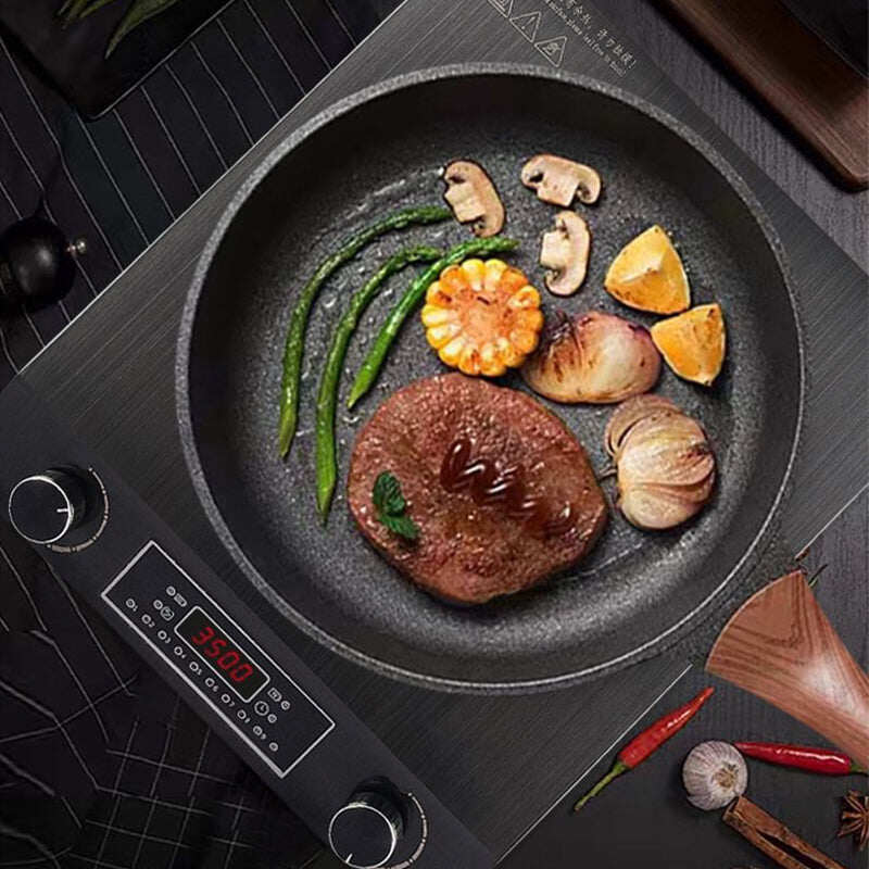 3500-watt induction hob, 10 temperature settings