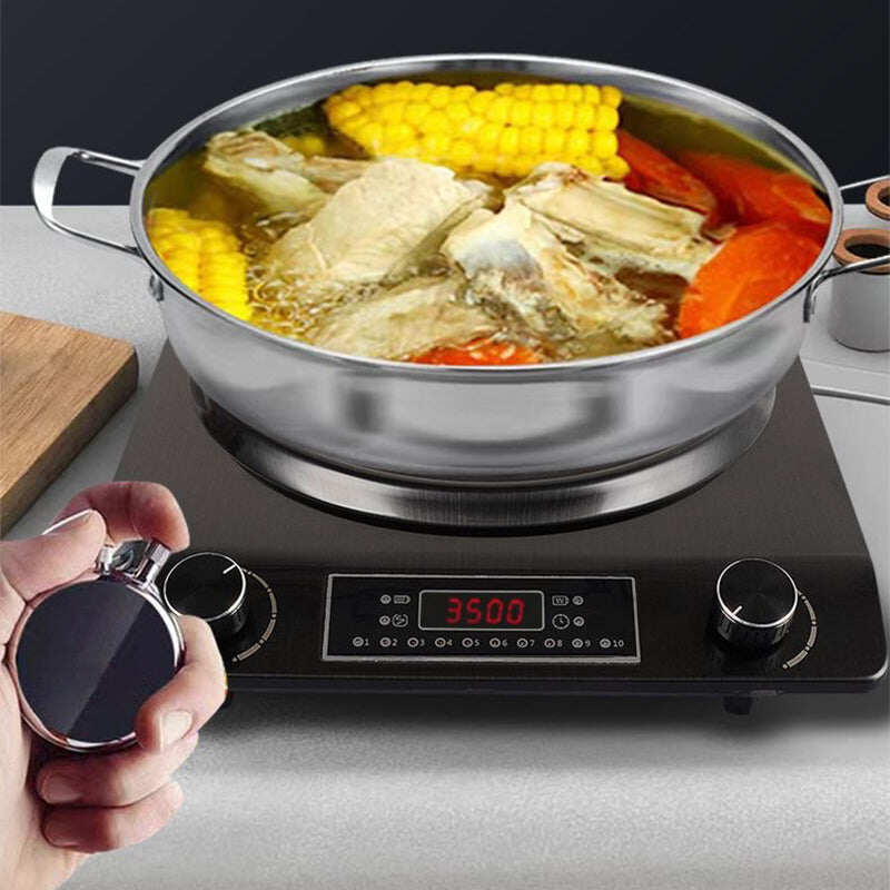 3500-watt induction hob, 10 temperature settings
