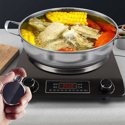 3500-watt induction hob, 10 temperature settings